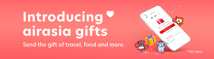 Introducing airasia gifts - send the gift of travel, food, and more
