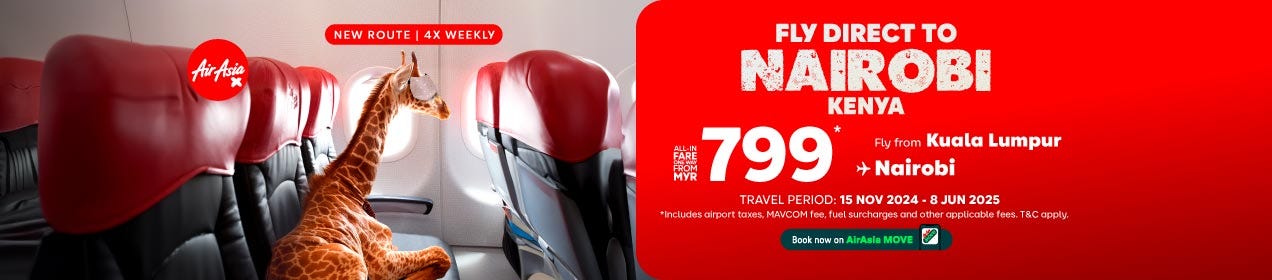 All-in one-way fare from MYR 799*