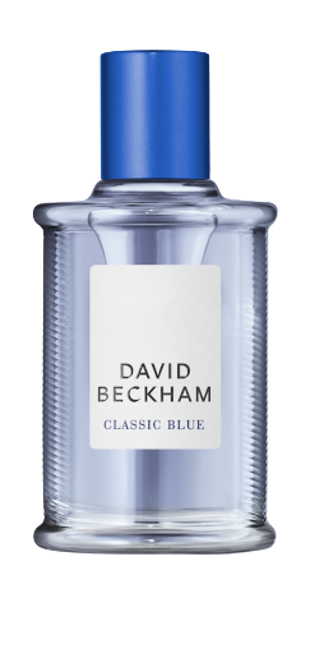 Bottle of Classic Blue, Eau de Toilette for him, Classic Blue Eau de Toilette by David Beckham