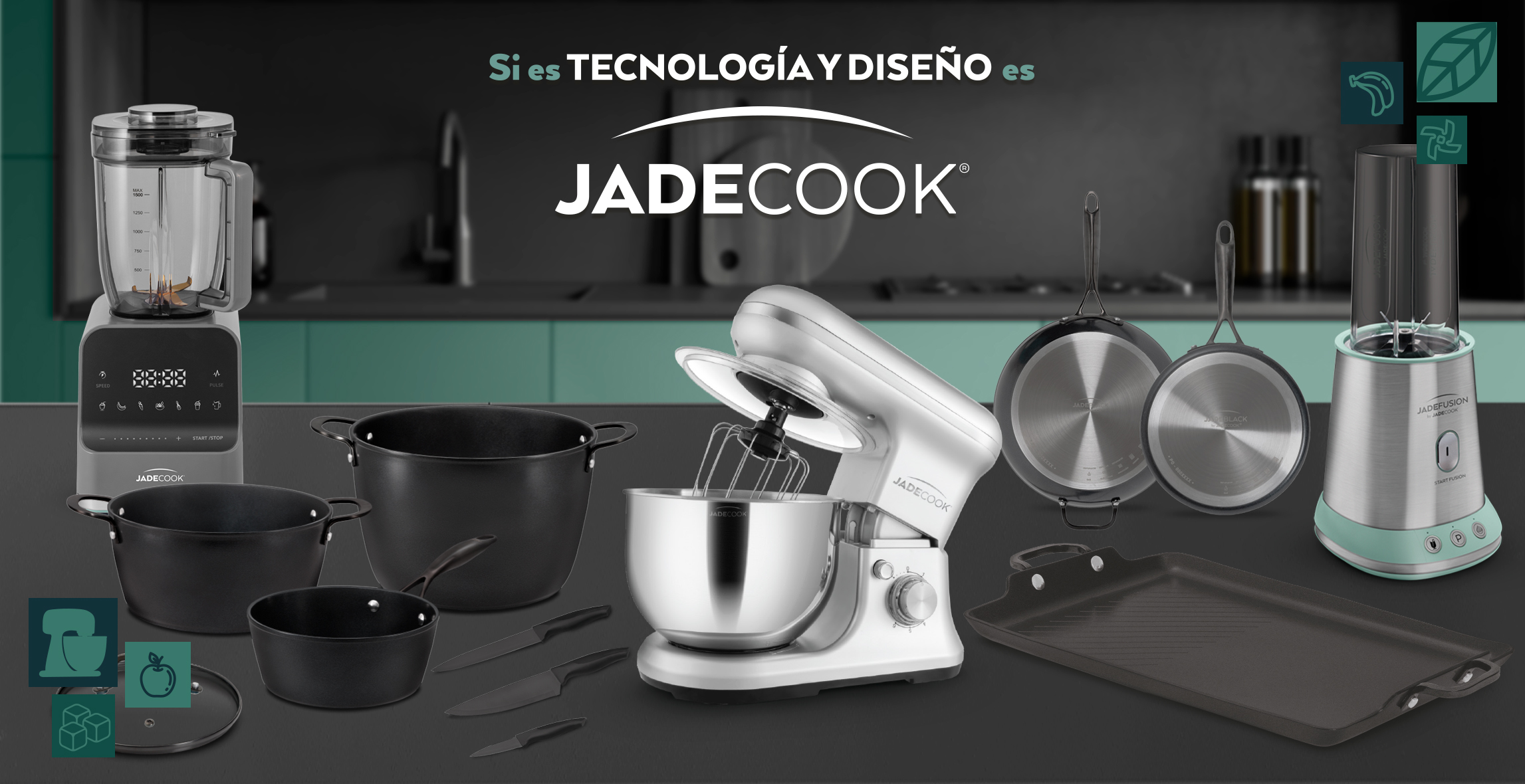 Sartenes y baterías de cocina Jade Cook | Coppel