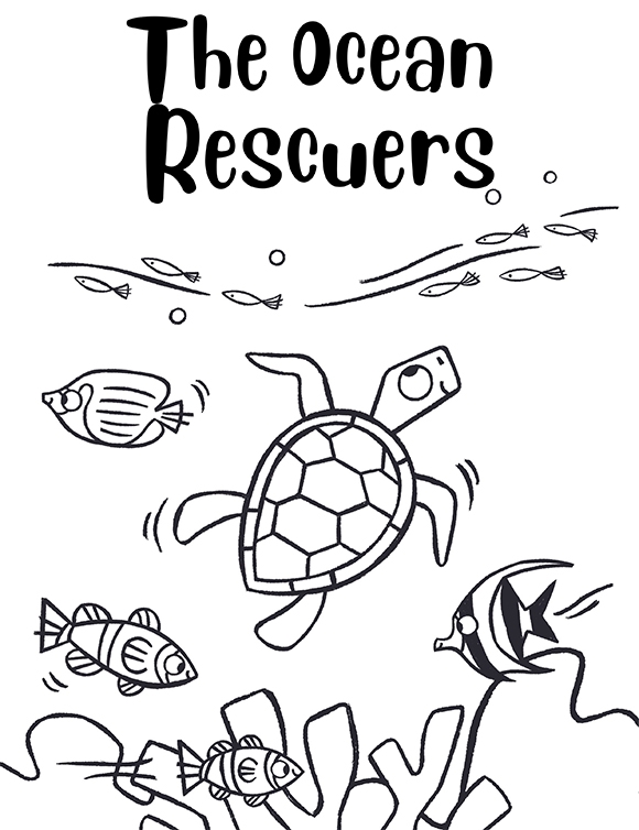 Printables - The Ocean Rescuers - black & white | HP® Official Site Printables - The Ocean Rescuers - black & white | HP® Official Site