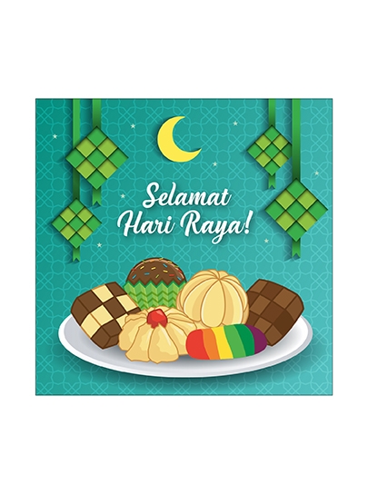 hari raya coloring pages