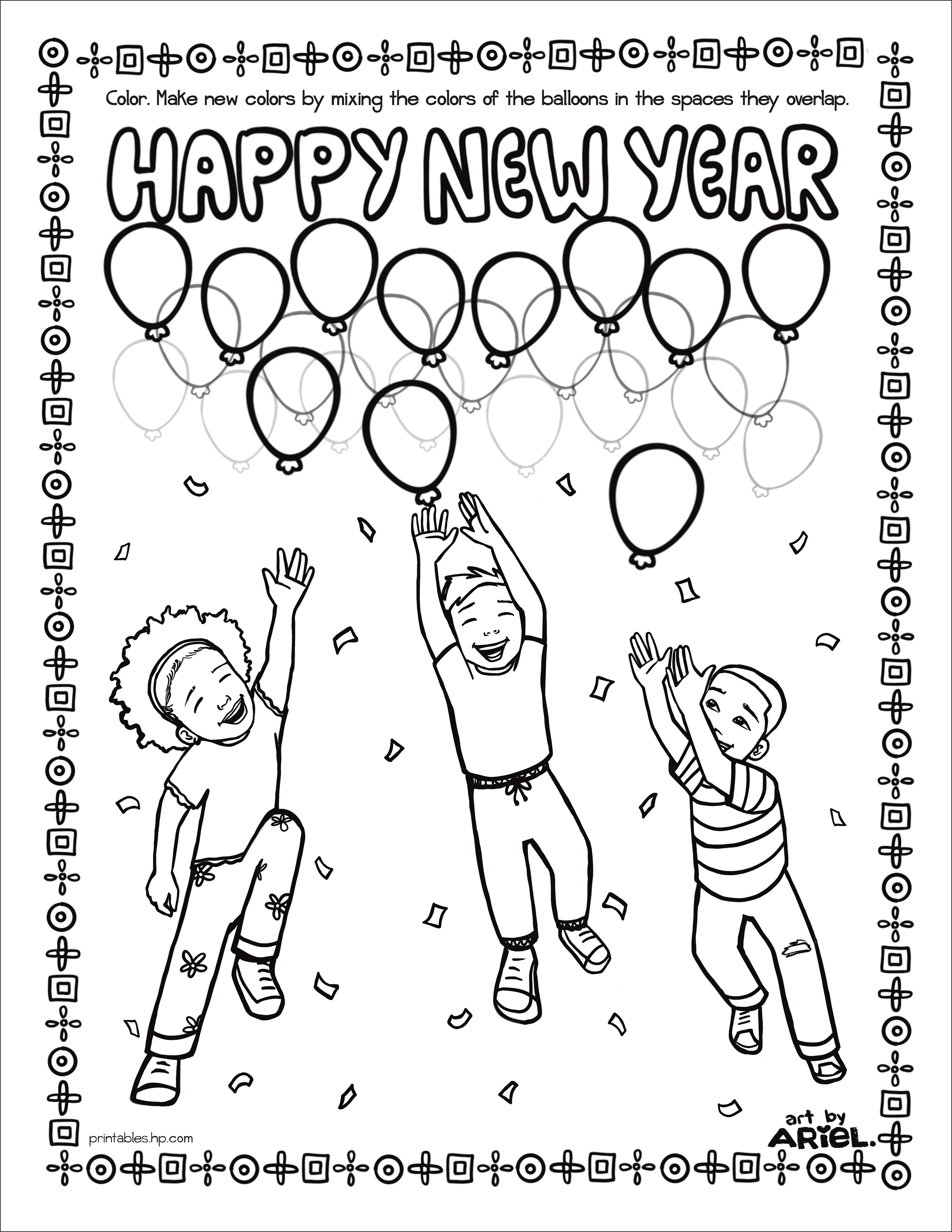Child draw drawing paint painting Happy new year party at home with family  and fireworks. Children draws Paints Kid's art Stock Photo - Alamy