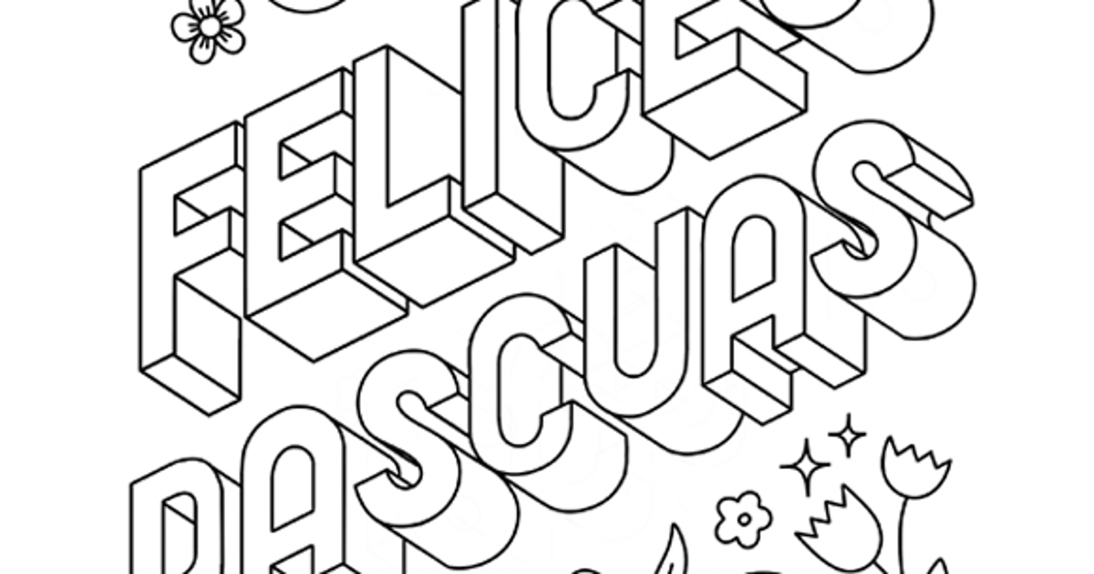 Printables - Felices Pascuas Coloring Page by Natalie Brown | HP