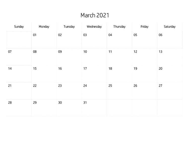 Printables 21年3月カレンダー Hp公式サイト