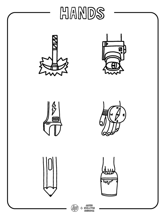 Printables - Hands 1 | HP® New Zealand