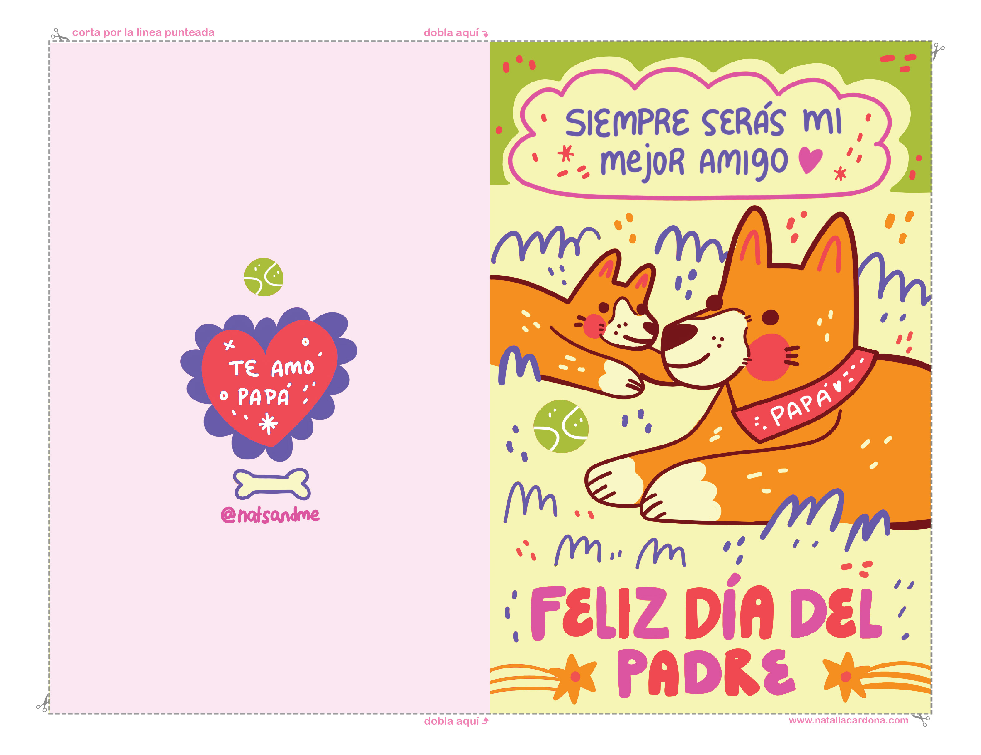 Printable Fathers Day Card in Spanish Feliz Dia Del Padre 