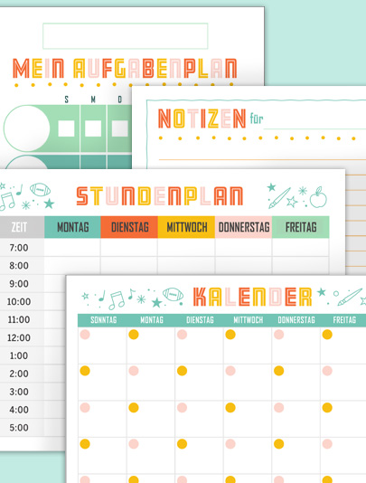 Organization Kit - Ages 4-8 Learning Worksheets School of Fun Series