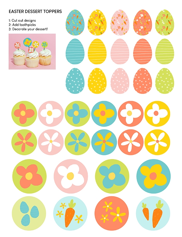 Printables - Spring Dessert Toppers | HP® Official Site