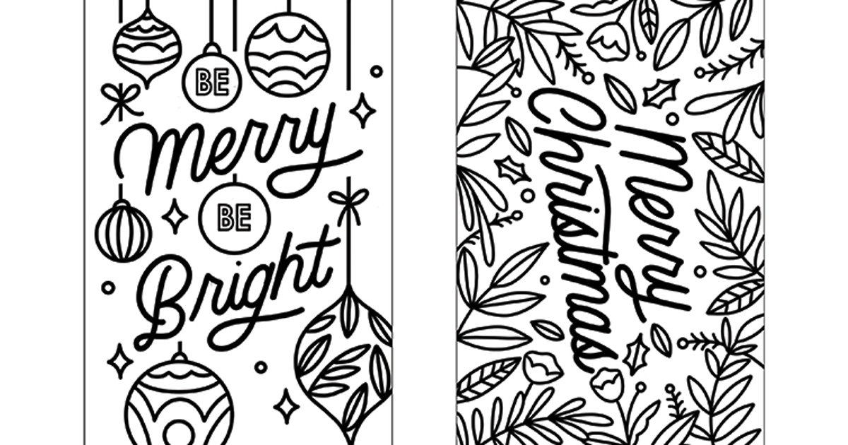 Printables - Holiday Coloring Cards | HP® Official Site