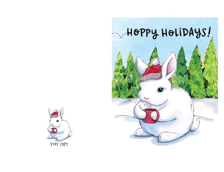 Printables - Hoppy Holidays Card  HP® United Kingdom