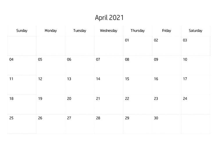 印刷物 21年4月カレンダー Hp公式サイト