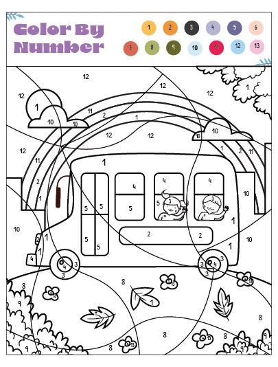 Coloring Page with Cat. Drawing Kids Game. Printable Activity