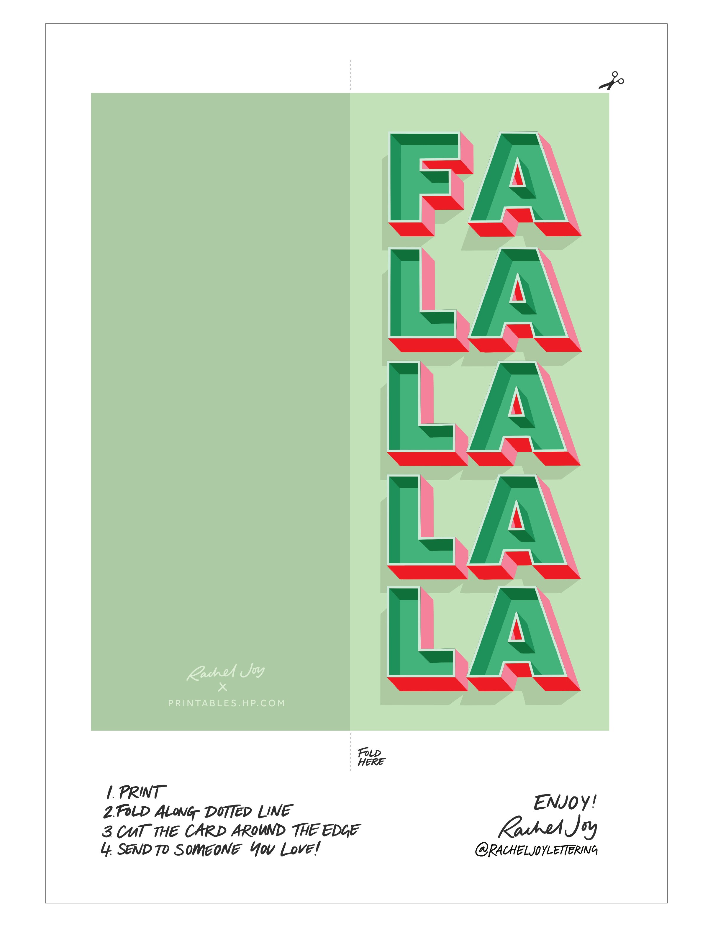 Printables - Fa La La La La | HP® United Kingdom