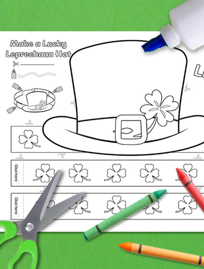 HP SPD Coloring Leprechaun hat