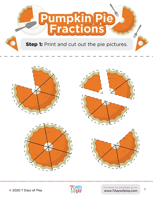 Printables Pumpkin Pie Fractions Ages 912 HP® Official Site