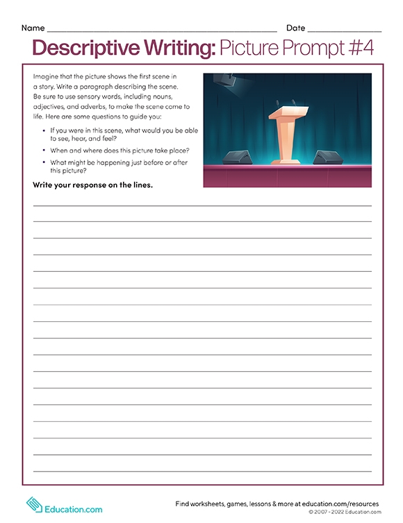 printables descriptive writing picture prompt 4 hp official site