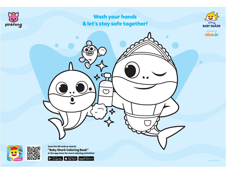 Baby Shark Coloring Pages - Color Wonder Baby Shark ...