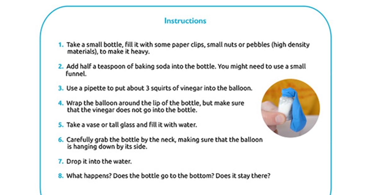 Printables Baking Soda & Vinegar Experiment HP® Official Site