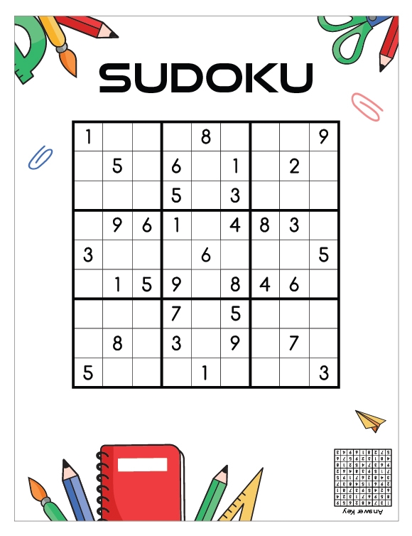 HP para Imprimir - Jogo de Sudoku 01