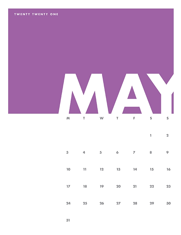 Printables 21年装飾カレンダー 5月 Hp公式サイト