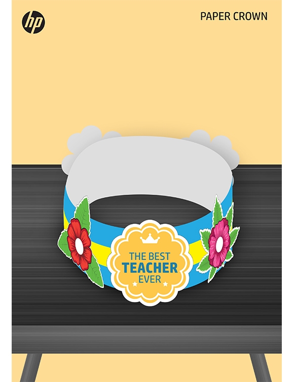 Printables Teacher's Day Paper Crown HP® United Arab Emirates