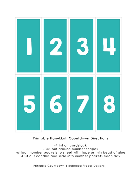 Printables - Hanukkah Countdown Calendar | HP® Official Site