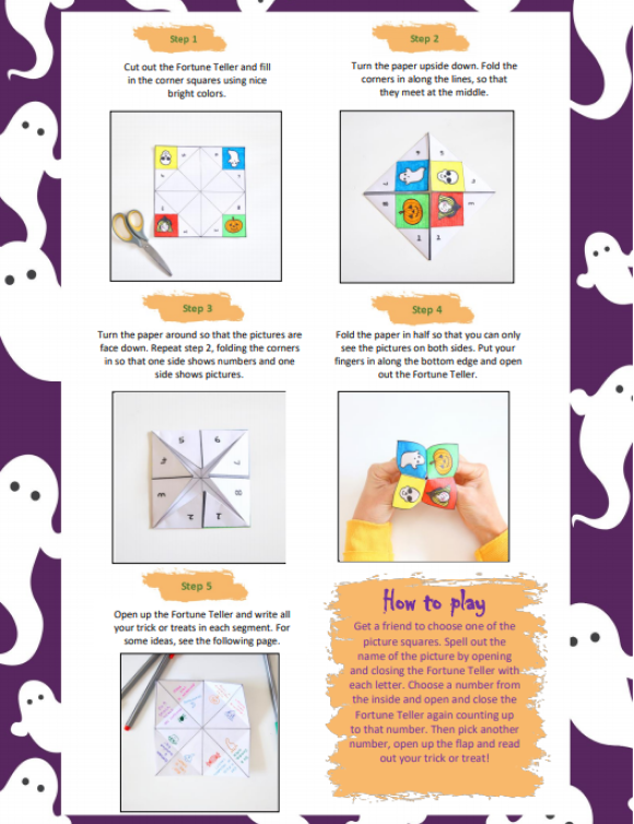 Printables Fortune Teller Hp Official Site Printables Fortune Teller Hp Official Site