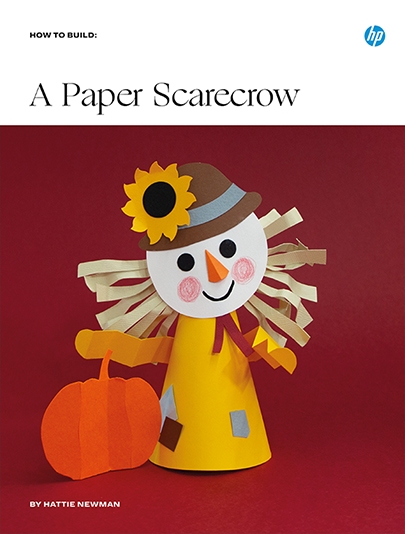 Paper Scarecrow - The image show a 3D scarecrow