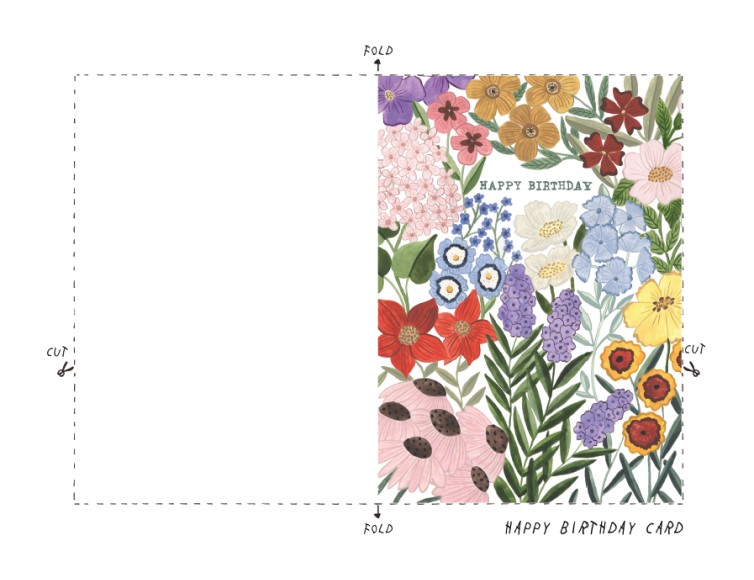 Printables 花のバースデー カード Hp公式サイト