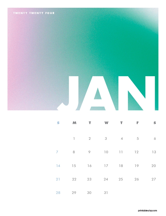 Printables HP Calendar 07 HP® Official Site