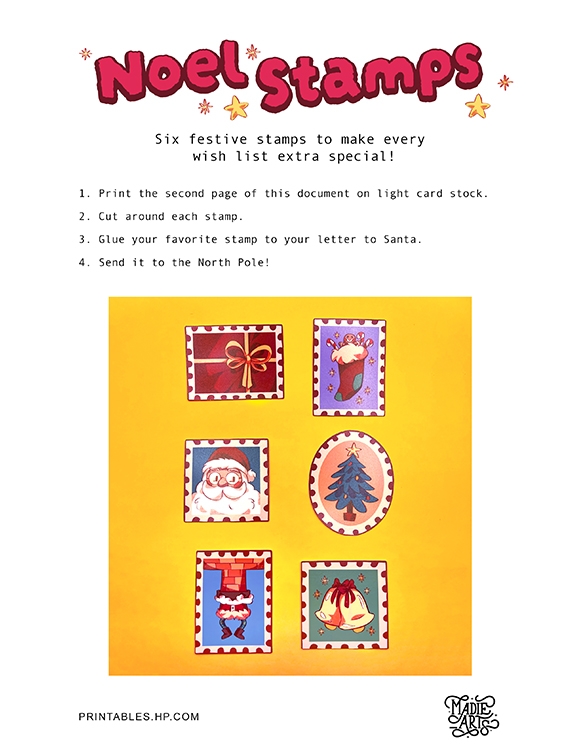 アドベントカレンダー | ノエルスタンプ | Printables - 無料の塗り絵