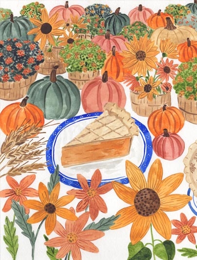 Thanksgiving Pie Card