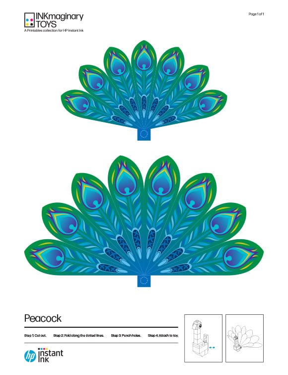Printables - Peacock | HP® Singapore