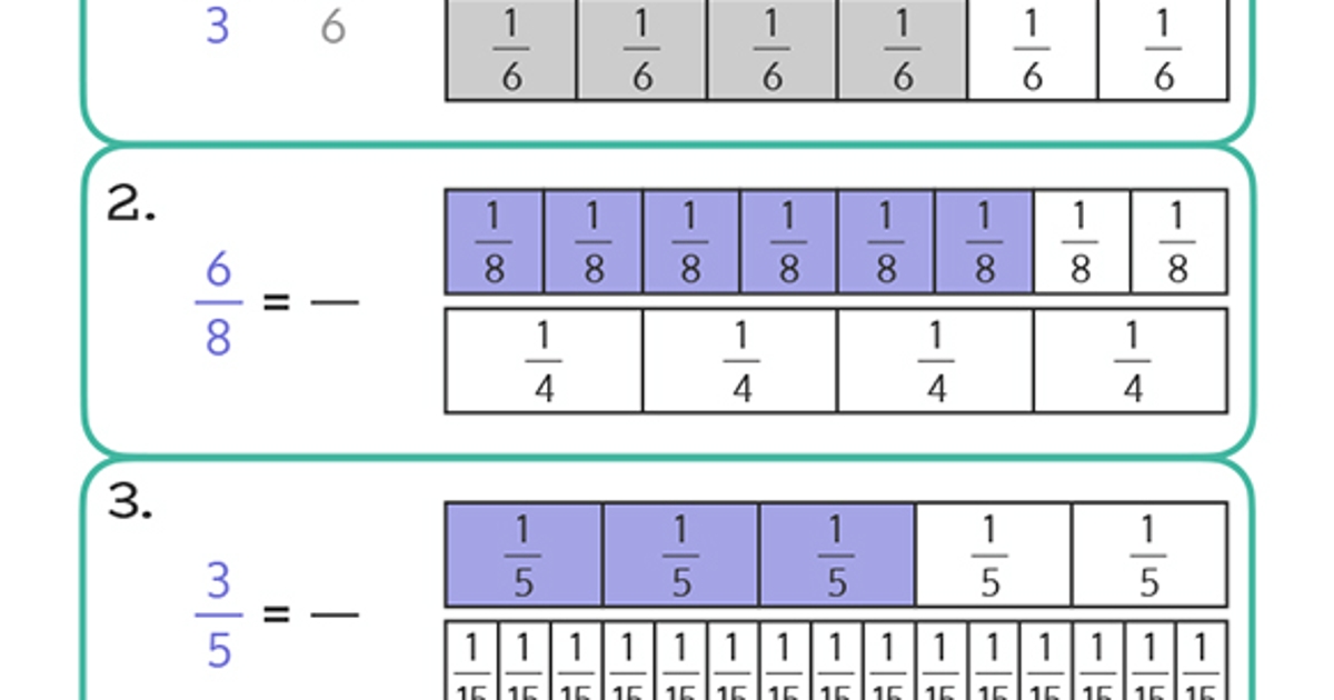 Printables Equivalent Fractions Bar Models HP Official Site printables-equivalent-fractions-bar-models-hp-official-site