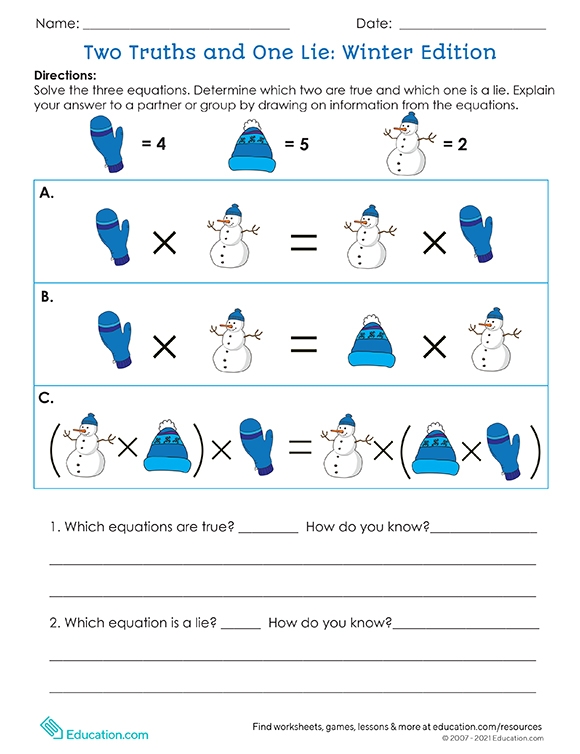 printables two truths and one lie winter edition hp official site