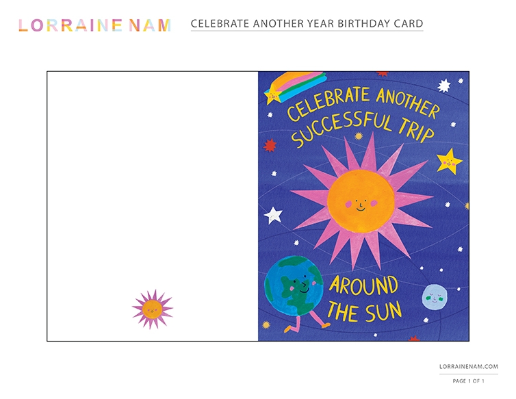 印刷物 もう1年を祝うバースデー カード Hp公式サイト