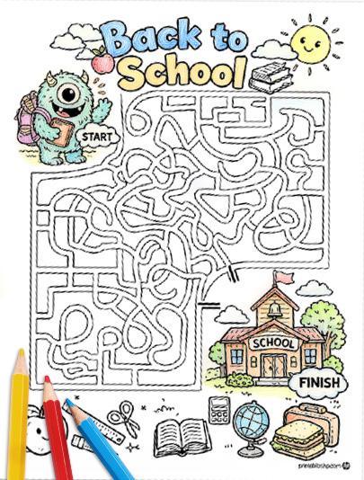 HP BTS Coloring Monster Maze_EN
