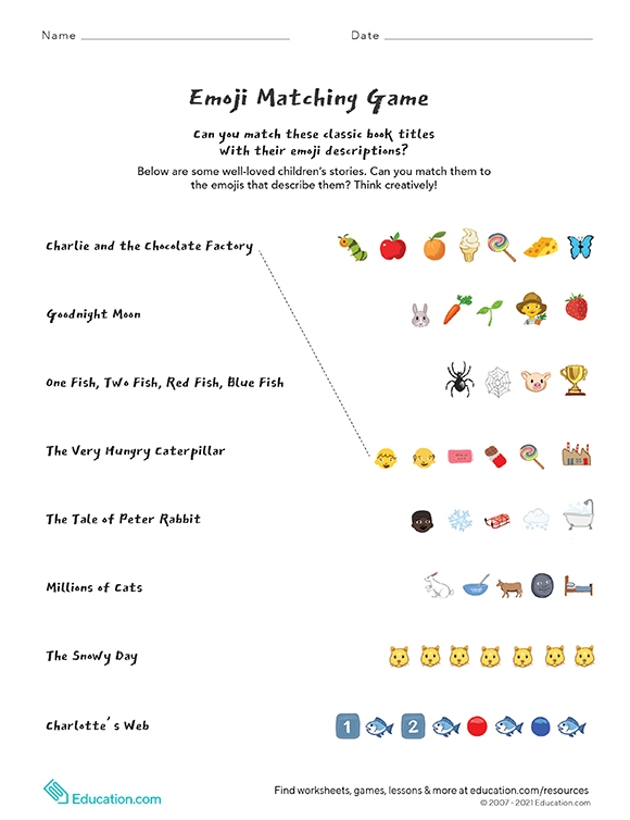 Printables  Emoji Matching Game  HP® Official Site