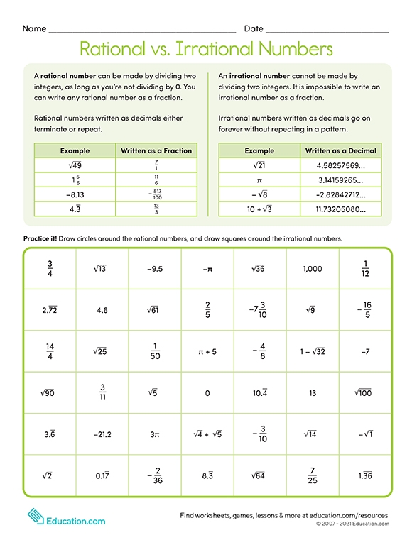 identifying-rational-and-irrational-numbers-worksheet-download