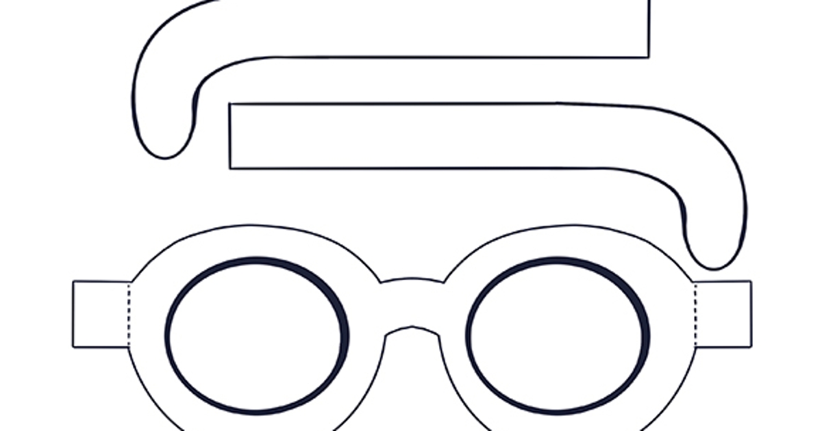 Printables New Years Glasses Cut Out HP® Official Site