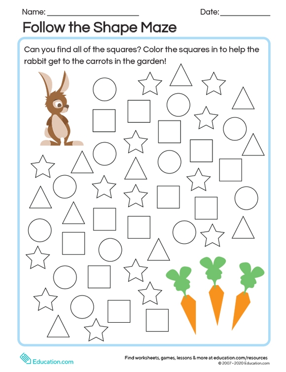 printables follow the shape maze hp official site