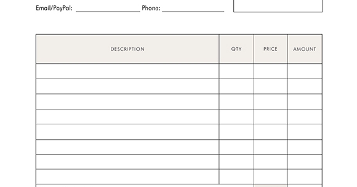 printables invoice templates hp official site