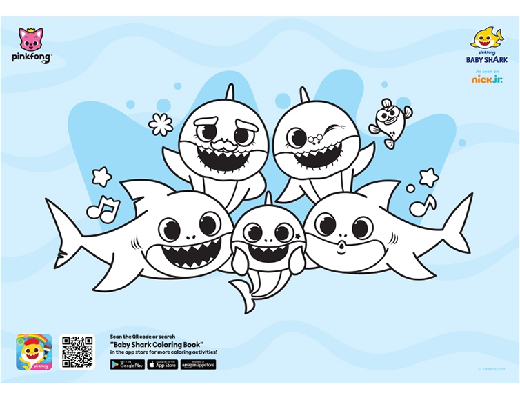 98  Baby Shark Family Coloring Pages  Latest HD