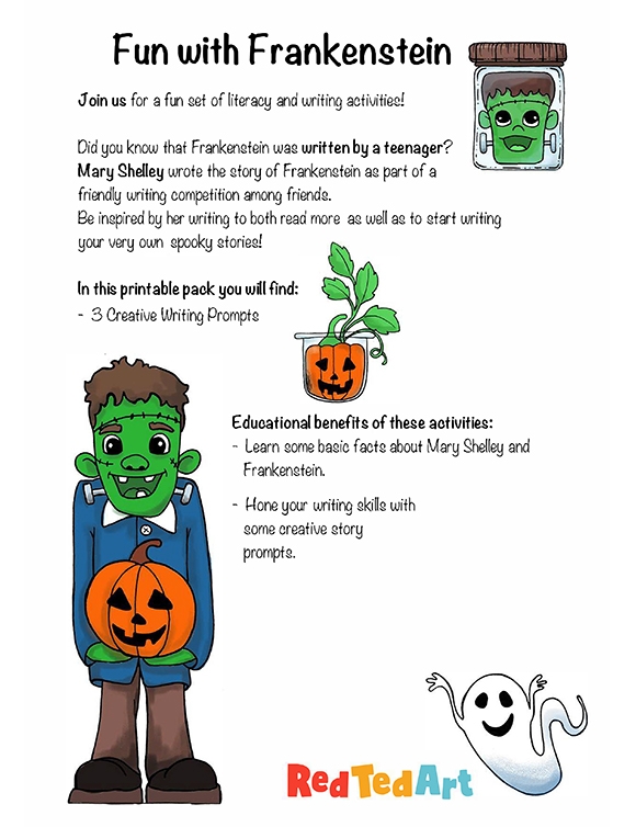 Printables Frankenstein Writing Prompts Ages 912 HP® New Zealand
