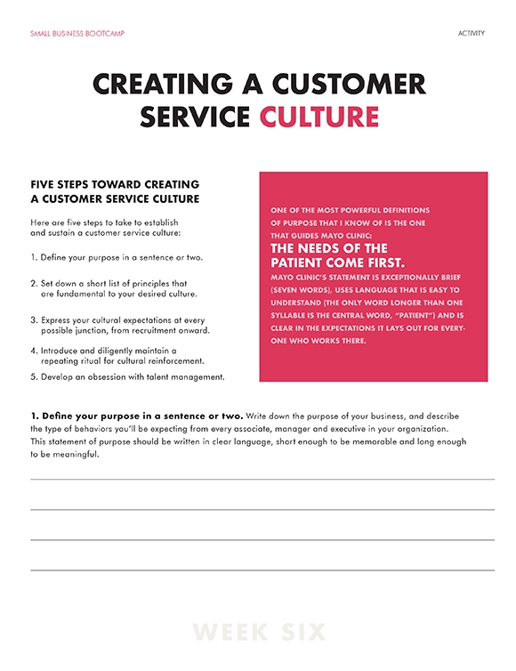 Printables Creating Customer Service Culture HP® Official Site