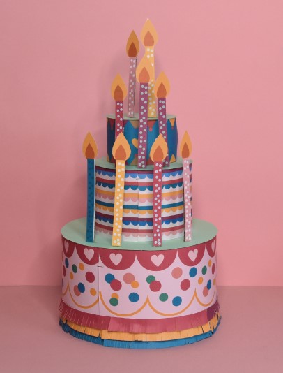 Cardboard Box Cake / Recycled Art / Mixed Media / Art ideas for kids /  Repurpose | Paper cake, Cake paper craft, Cake craft
