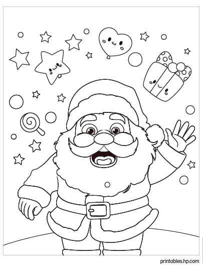 Christmas Coloring Set for Kids 50 Pages 