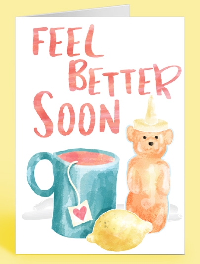 Get Well Soon Bear Card, Get Well Bear Pop-Up Card