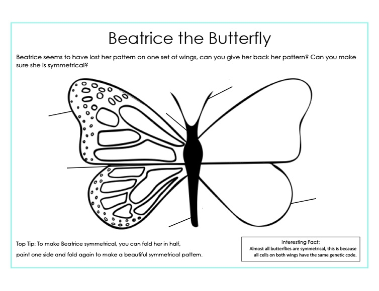 Printables Beatrice the Butterfly HP Official Site